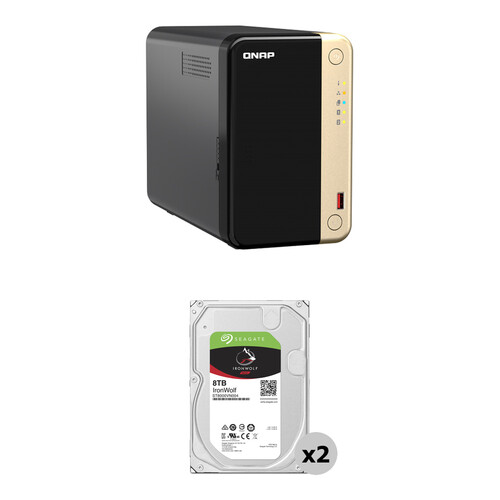 QNAP 16TB TS-264 2-Bay NAS Enclosure Kit (2 x 8TB)