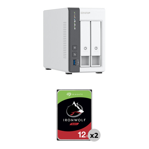 QNAP 24TB TS-216G 2-Bay NAS Enclosure Kit (2 x 12TB)