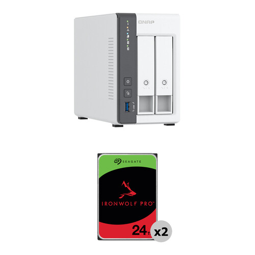 QNAP 48TB TS-216G 2-Bay NAS Enclosure Kit (2 x 24TB)