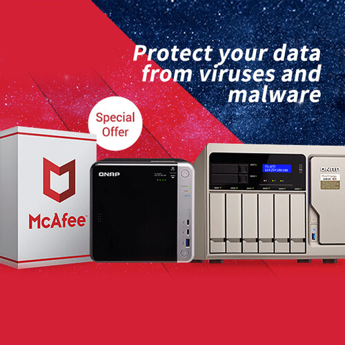 QNAP NAS McAfee Antivirus 3-Year Subscription