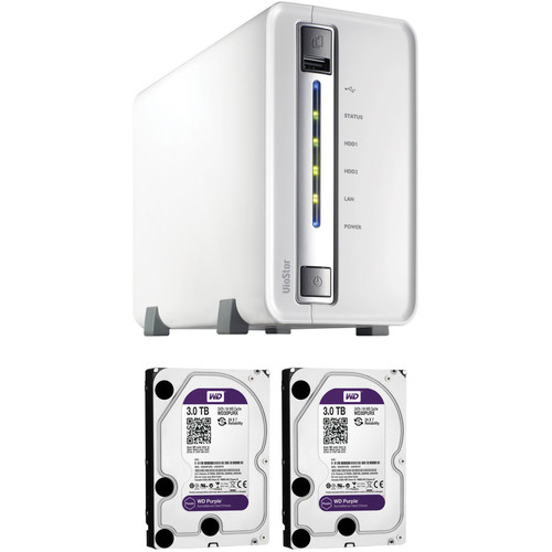 QNAP VS-2108L VioStor 8-Channel, 2-Bay NVR Kit with 6TB Storage