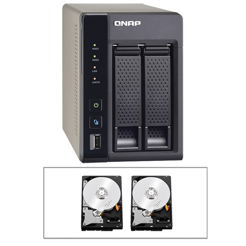 QNAP TS-269L (中小企業向け高性能 2 ベイ NAS サーバー) QNAP Qnap TS-269L 2-Bay NAS Server Kit (6TB) B&H Photo Video