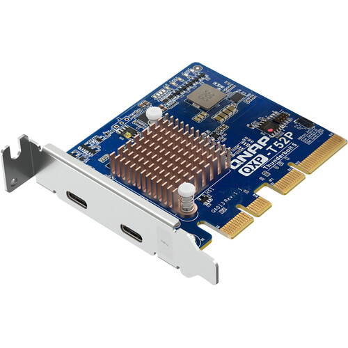 QNAP QXP-T52P 2-Port Thunderbolt 5 NAS PCIe Gen4 Adapter Card