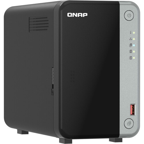 QNAP (キューナップ) NAS TS-262 2ベイ Intel2コア4GB QNAP TS-262A 2-Bay NAS Enclosure TS-262A-4G-US B&H Photo Video
