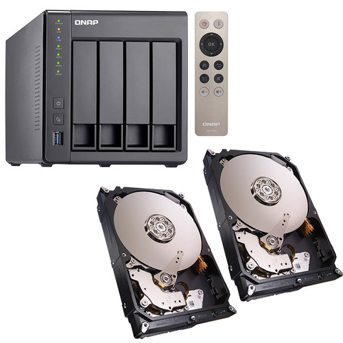QNAP TS-451+ 12TB (4 x 3TB) Four-Bay NAS Server Kit with Seagate NAS Drives