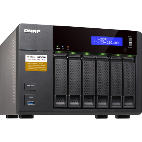 QNAP TS-653A 6-Bay NAS Enclosure TS-653A-8G-US B&H Photo Video