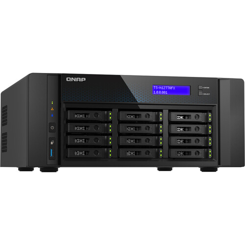 QNAP TS-h1277AFX 12-Bay NAS Enclosure TS-H1277AFX-R7-32G-US B&H