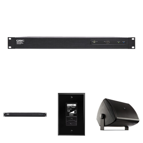 QSC Business Music Kit for 600Ft² Lobby/Reception (Surface Mount)