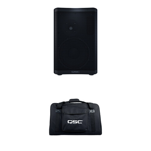 QSC CP8 Compact Powered Loudspeaker with Bag Kit