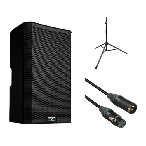 QSC K10.2 K.2 Series 10" 2000W Powered Speaker Kit with Stand and Cable