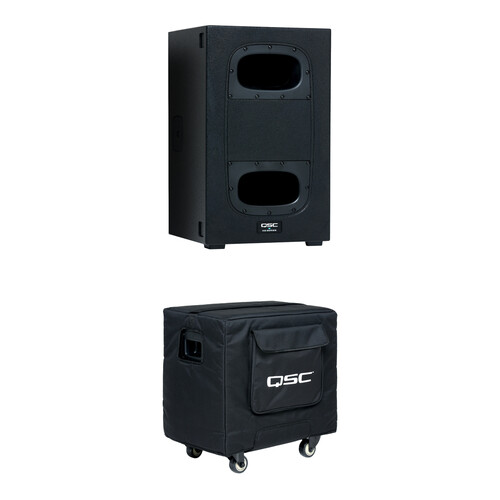 QSC KS112 12" Powered Subwoofer Kit with Padded Cover
