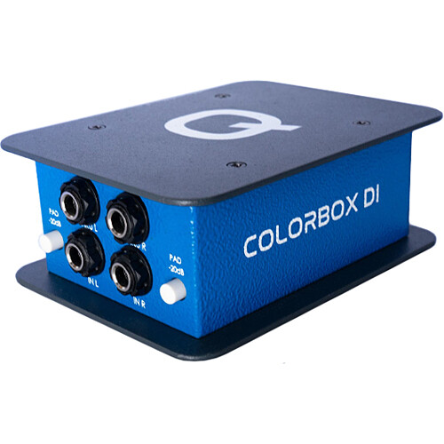 QUAGLIARDI PRO AUDIO COLORBOX Stereo Passive Di Box