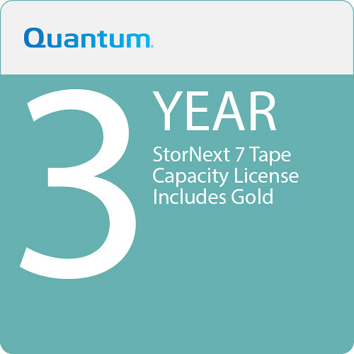 Quantum StorNext 7 Tape Capacity License with Gold Support Plan (3-Year)