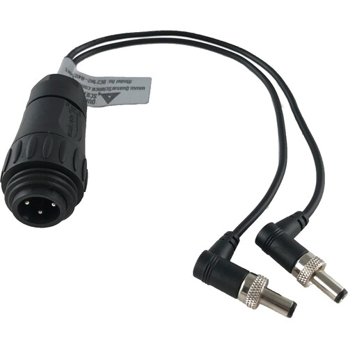 Quasar Science DC Power Adapter and Splitter Cable for Rainbow Linear LED Lights (2 Bank)