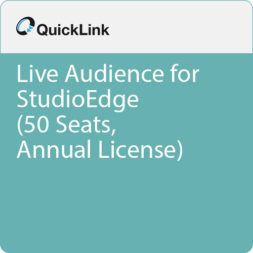 Quicklink Live Audience for StudioEdge (50 Seats, Annual License)