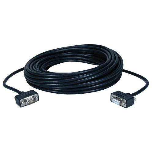 QVS UltraThin Tri-Shield Male to Female 15-Pin VGA Cable (100')