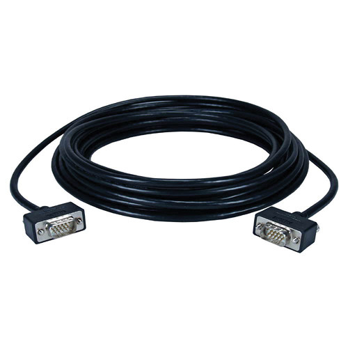 QVS HD15 Male to HD15 Male Cable with Panel-Mountable Connectors (50')
