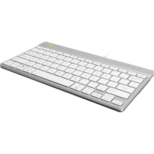 R-Go Tools Compact Wired Break Keyboard (White)