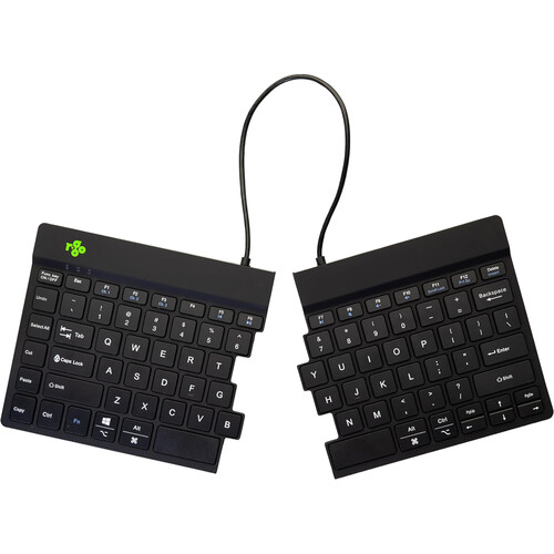R-Go Tools Ergonomic Split Break Wireless Keyboard (Black)