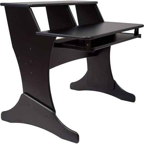 RAB Audio ProRak LS840 8 RU Studio Desk with Pull-Out Keyboard Tray (Black)
