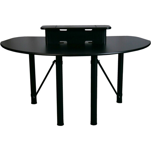 RAB Audio Prokast Three-Seater Podcast Desk with Bridge Shelf