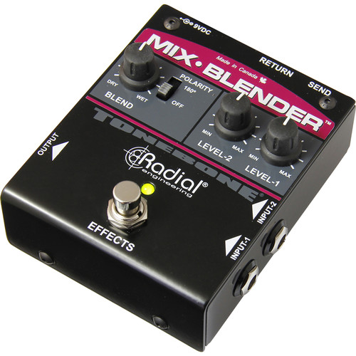 Radial Engineering Mix-Blender Dual Input Guitar Mixer with Insert Loop