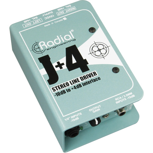 Radial Engineering J+4 Balanced Signal Driver Stereo Preamplifier
