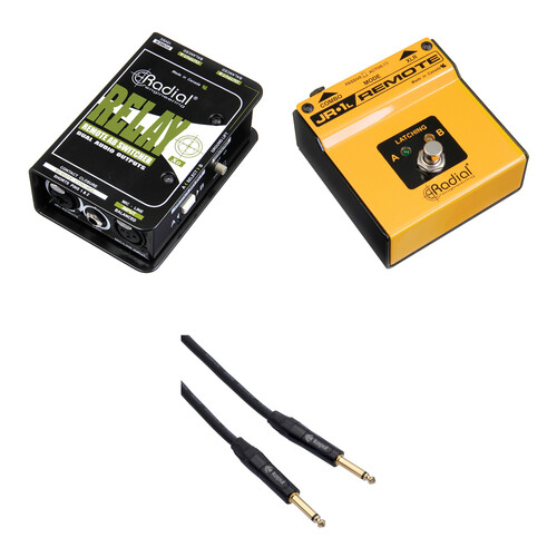 Radial Engineering Relay Xo Output Switcher and JR1L Remote Latching Footswitch Kit