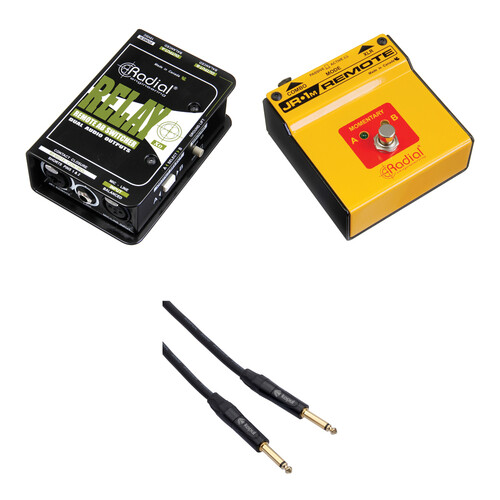 Radial Engineering Relay Xo Output Switcher and JR1M Remote Momentary Footswitch Kit