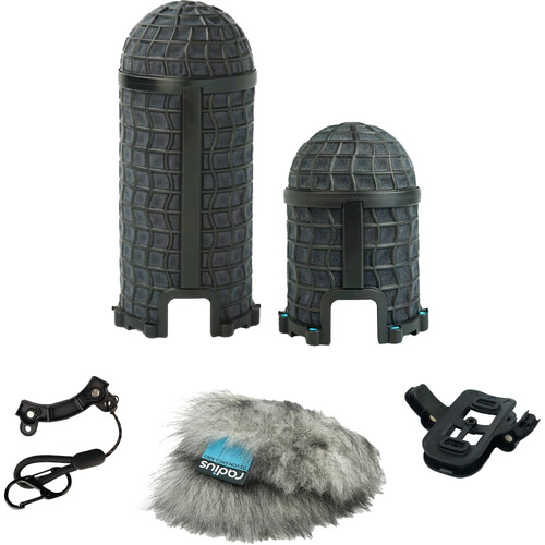 Radius Mini-ALTO 250 Blimp Windshield ADD-ON Kit (Gray, Long-Pile)
