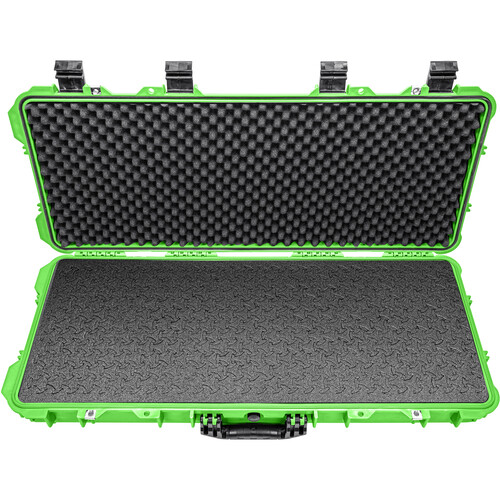 RAGAR Hard Rifle Case with RAGAR Reconfigurable & Reusable XP Crosslinked Foam (38", Neon Green)