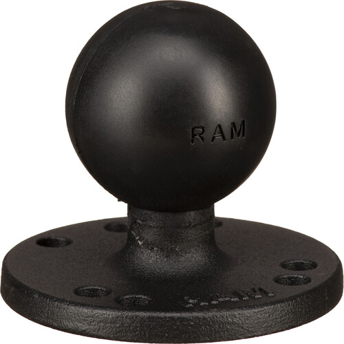 RAM Mounts 2.5" Round Base with AMPS Hole Pattern and 1.5" Ball