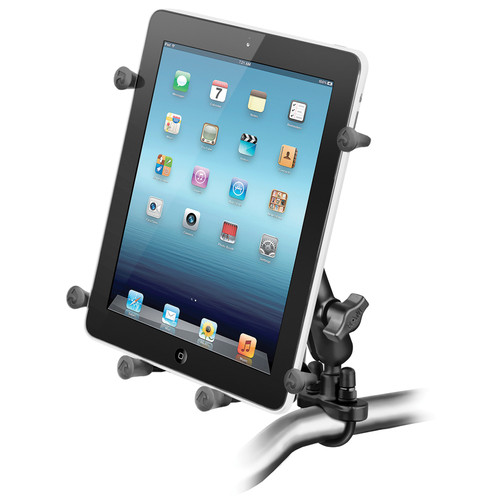 RAM Mounts Handlebar Rail Mount with U-Bolt Base and X-Grip III Holder