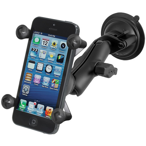 RAM Mounts Twist-Lock Suction Cup Mount with Universal X-Grip Cell Phone Holder