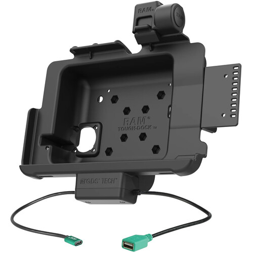 RAM Mounts GDS Power + USB Data Dock with Latch for Zebra ET40 & ET45 10" Tablets with IntelliSkin