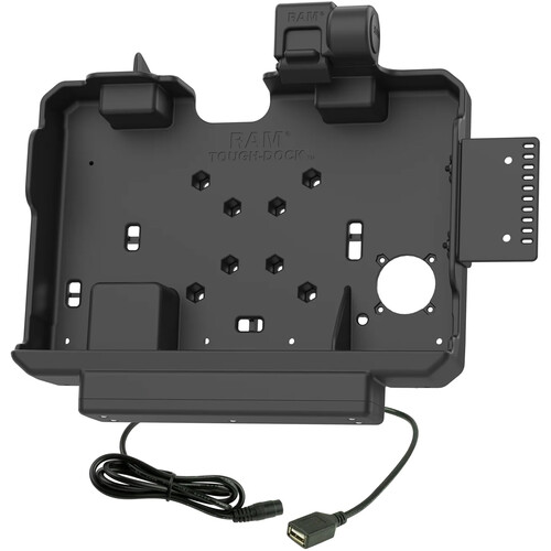 RAM Mounts Form-Fit Powered Holder for Getac ZX10 (Non-Locking, 1 x USB-A)