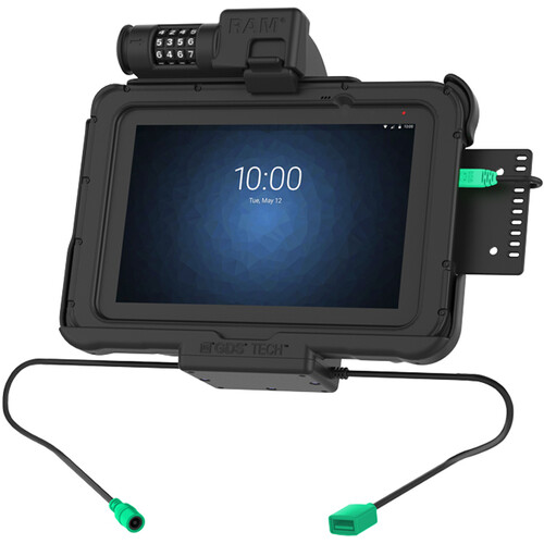 RAM Mounts GDSCombo Locking Power + Data Dock for Zebra ET5x 8.3" & 8.4" Series