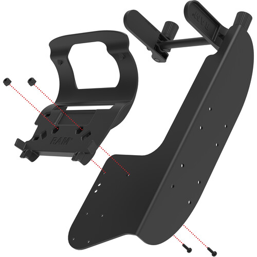 RAM Mounts Printer Mount with Paper Feed for Zebra ZQ630