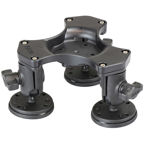 RAM Mounts Triple Ball & Socket Adapter with Triple Magnetic Bases for Select Mount