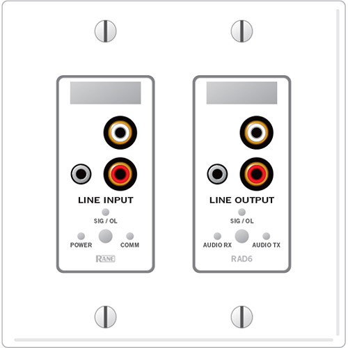 Rane RAD6 Remote Audio Device (White)