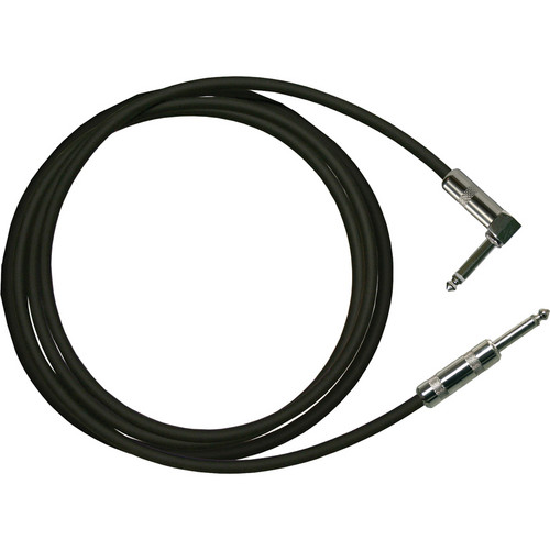 RapcoHorizon G1 Series Guitar Cable with 1/4" to Right-Angled Connectors (10', Black)