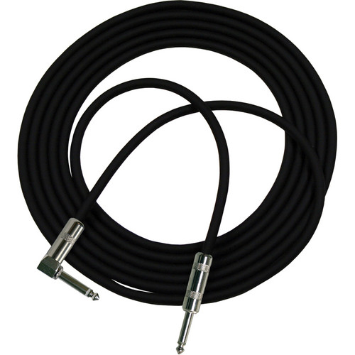 RapcoHorizon G1 Series Guitar Cable with 1/4" to Right-Angled Connectors (20', Black)
