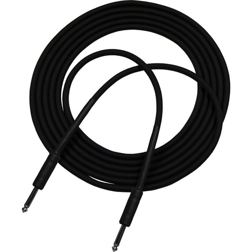 RapcoHorizon G1S Series Guitar Cable with two 1/4" Shrink over Barrel Connectors (18', Black)