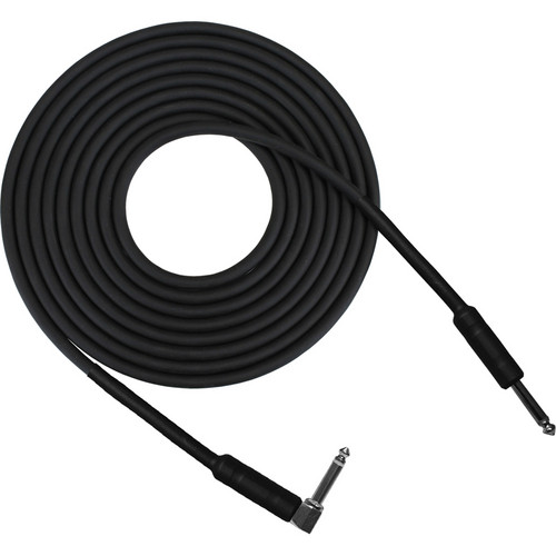 RapcoHorizon G1S Series Guitar Cable with 1/4" to Right-Angled Shrink over Barrel Connectors (20', Black)