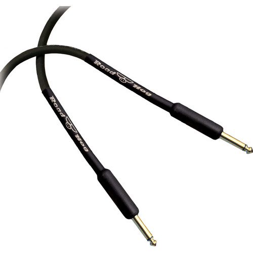 RapcoHorizon Roadhog Guitar Cable with Two 1/4" Gold-Plated Connectors (10', Black)