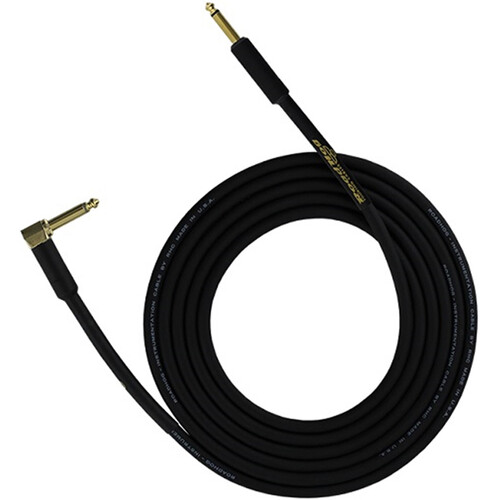 RapcoHorizon RoadHog 20GA Instrument Cable with Gold-Plated Neutrik Straight to Right-Angle 1/4" Connectors (10')