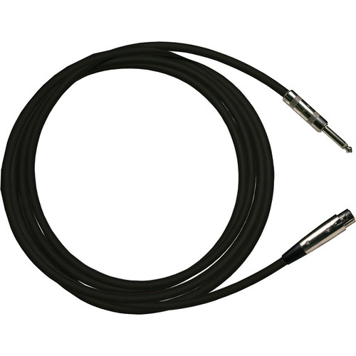RapcoHorizon HZ Microphone Cable with XLR Female to 1/4" Male Connectors (15', Black)