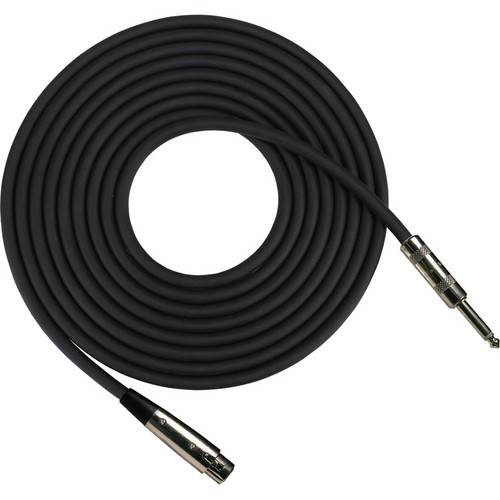 RapcoHorizon HZ Microphone Cable with XLR Female to 1/4" Male Connectors (20', Black)