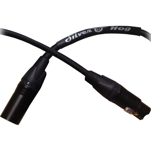 RapcoHorizon SilverHog XLR Female to XLR Male Microphone Cable (12', Black)
