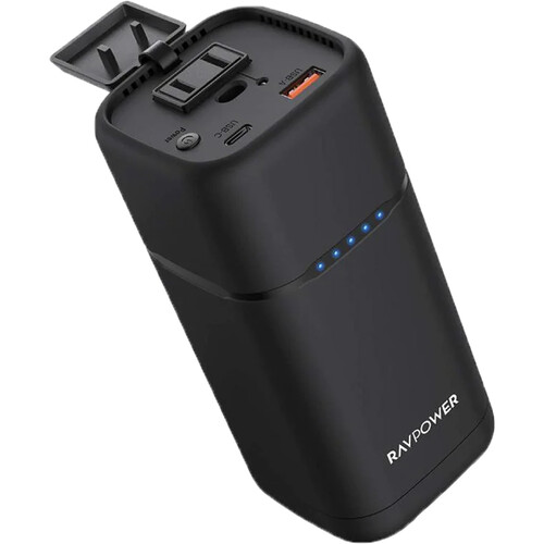 RAVPower ACコンセント付きポータブル電源 ブラック 20000mAh RAVPower PD Pioneer AC Outlet Power Bank (20,000mAh)